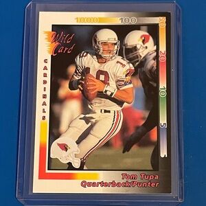 Tom Tupa #39 1992 Wild Card Football Trading Card